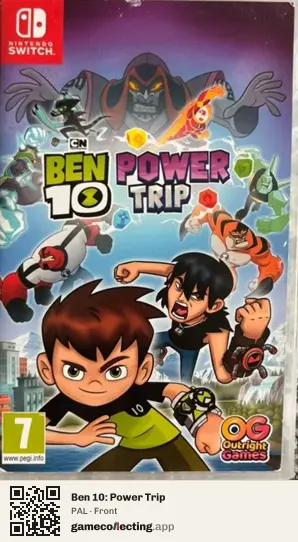 Ben 10: Power Trip Nintendo Switch, PAL box front