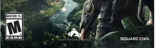 Just Cause 4, the ESRB box on its front