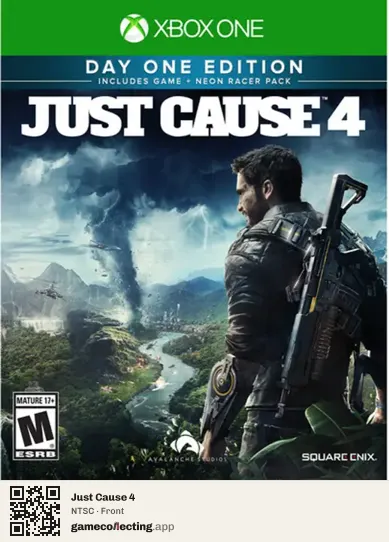 Just Cause 4 Xbox One, NTSC box front