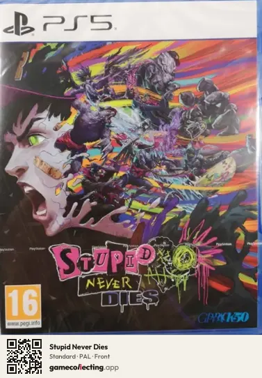 Stupid Never Dies PlayStation 5, PAL box front