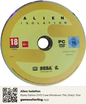 Alien: Isolation Computer, PAL disc