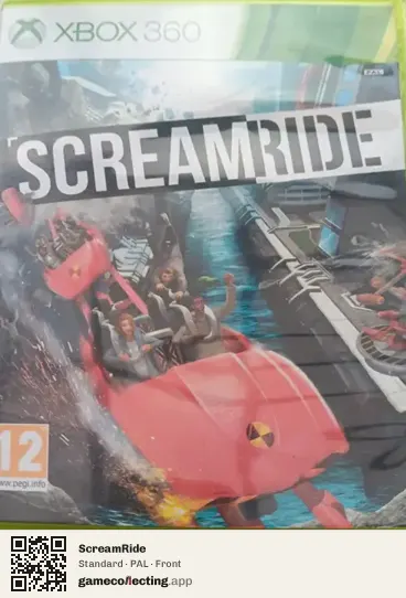 ScreamRide Xbox 360, PAL box front