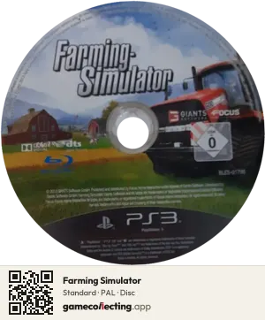 Farming Simulator PlayStation 3, PAL disc