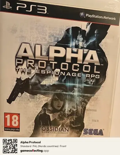 Alpha Protocol PlayStation 3, Nordic countries box front