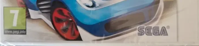 Sonic & All-Stars Racing Transformed, the PEGI square on its front
