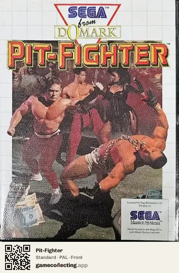 Pit-Fighter Sega Master System, PAL box front