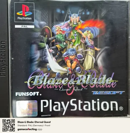Blaze & Blade: Eternal Quest PlayStation, Germany box front