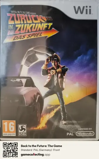 Back to the Future: The Game Nintendo Wii, Germany box front