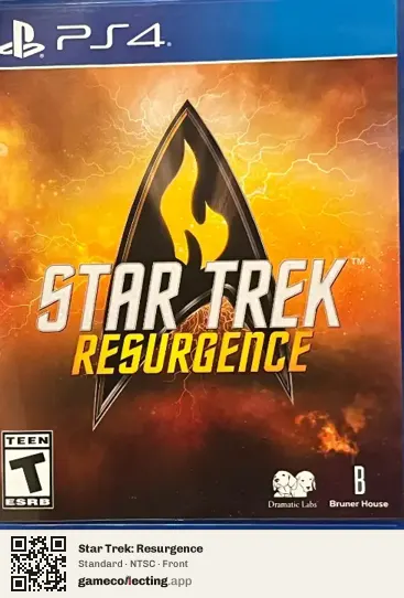 Star Trek: Resurgence PlayStation 4, NTSC box front