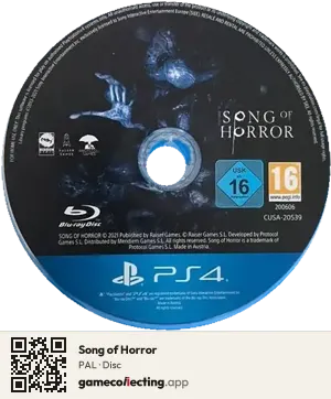 Song of Horror PlayStation 4, PAL disc