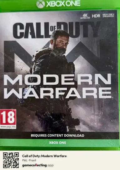 Call of Duty: Modern Warfare Xbox One, PAL box front