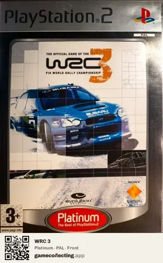 WRC 3 PlayStation 2, PAL box front