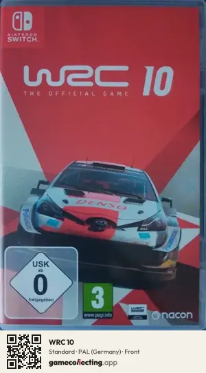 WRC 10 Nintendo Switch, Germany box front