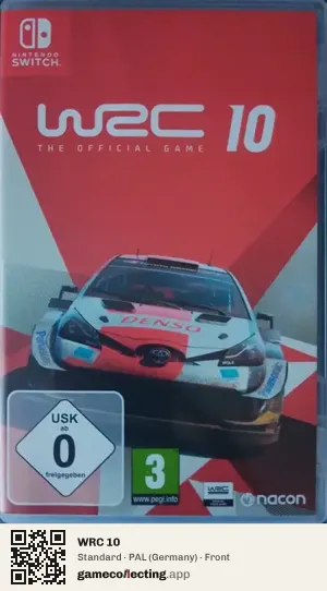 WRC 10 Nintendo Switch, Germany box front