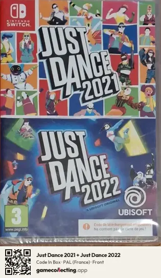Just Dance 2021 + Just Dance 2022 Nintendo Switch, France box front