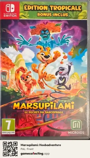 Marsupilami: Hoobadventure Nintendo Switch, PAL box front