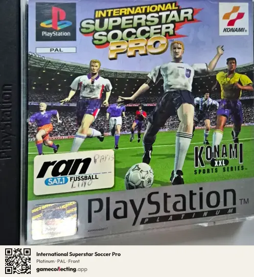 International Superstar Soccer Pro PlayStation, PAL box front