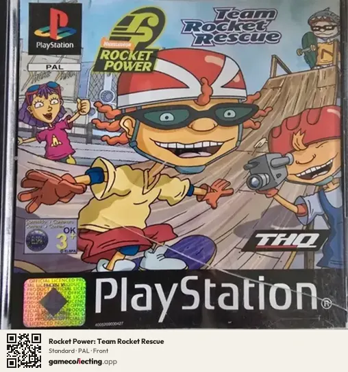 Rocket Power: Team Rocket Rescue PlayStation, PAL box front