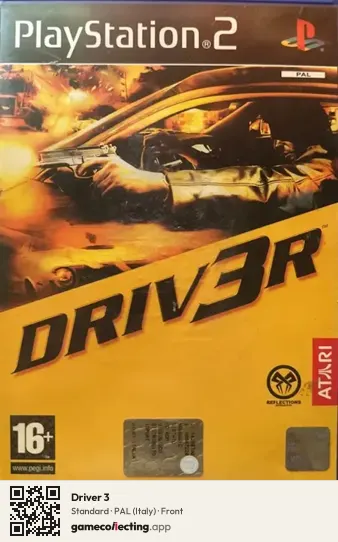 Driver 3 PlayStation 2, Italy box front
