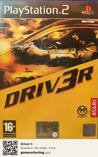 Driver 3 PlayStation 2, Italy box front