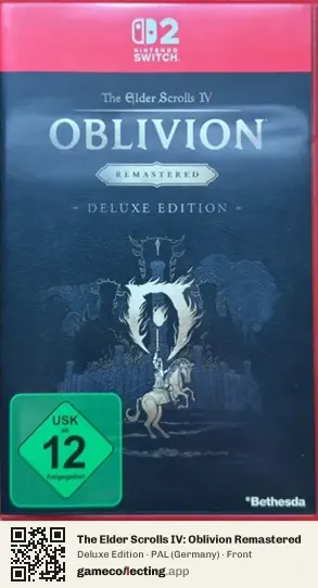 The Elder Scrolls IV: Oblivion Remastered Nintendo Switch 2, Germany box front