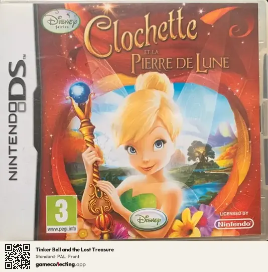 Tinker Bell and the Lost Treasure Nintendo DS, PAL box front