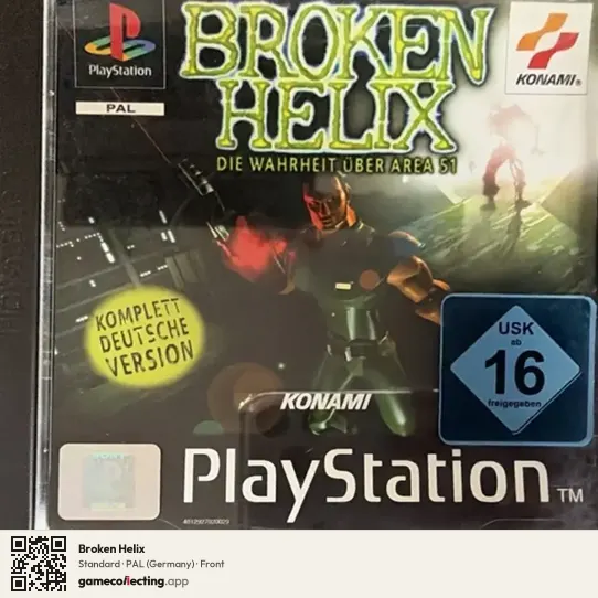Broken Helix PlayStation, Germany box front