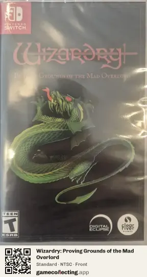 Wizardry: Proving Grounds of the Mad Overlord Nintendo Switch, NTSC box front
