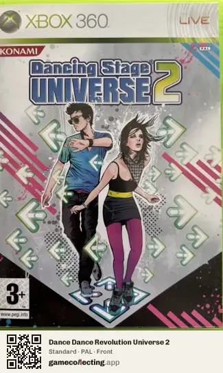 Dance Dance Revolution Universe 2 Xbox 360, PAL box front