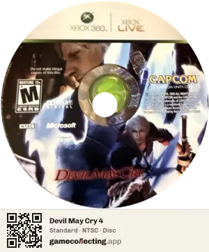 Devil May Cry 4 Xbox 360, NTSC disc
