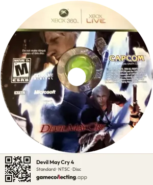 Devil May Cry 4 Xbox 360, NTSC disc