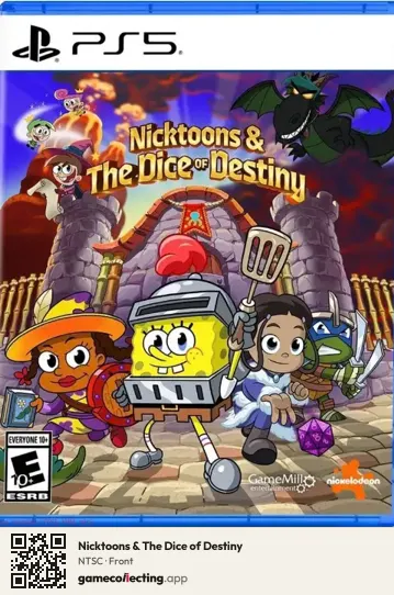 Nicktoons & The Dice of Destiny PlayStation 5, NTSC box front