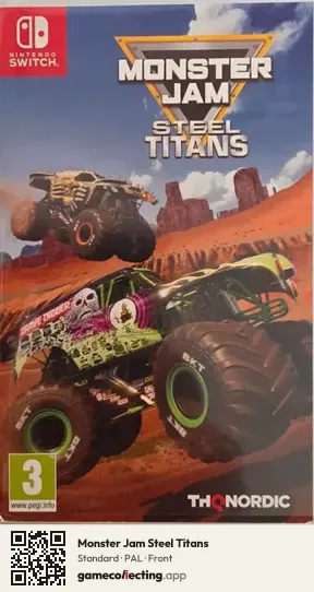 Monster Jam Steel Titans Nintendo Switch, PAL box front