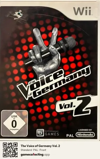 The Voice of Germany Vol. 2 Nintendo Wii, PAL box front