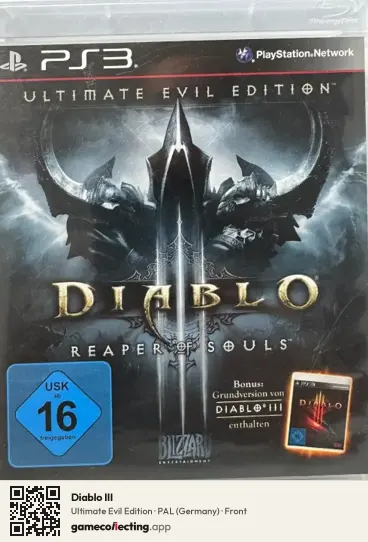 Diablo III PlayStation 3, Germany box front