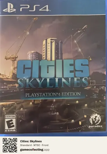 Cities: Skylines PlayStation 4, NTSC box front