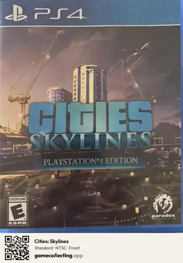 Cities: Skylines PlayStation 4, NTSC box front