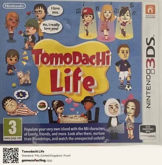 Tomodachi Life Nintendo 3DS, United Kingdom box front
