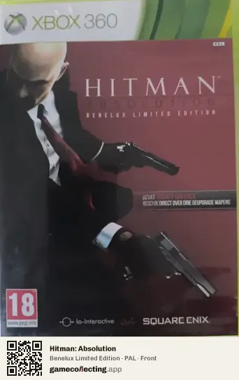 Hitman: Absolution Xbox 360, PAL box front