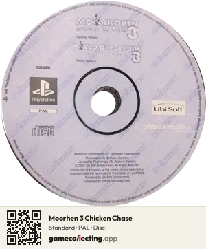 Moorhen 3 Chicken Chase PlayStation, PAL disc