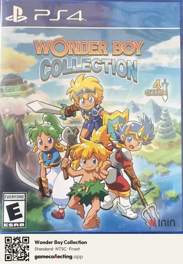 Wonder Boy Collection PlayStation 4, NTSC box front