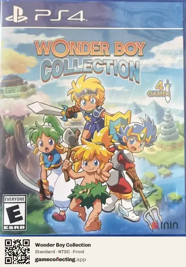 Wonder Boy Collection PlayStation 4, NTSC box front