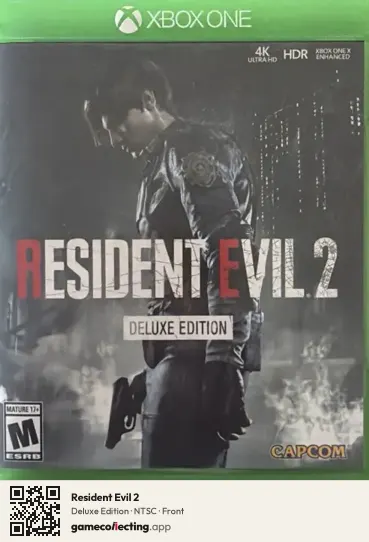 Resident Evil 2 Xbox One, NTSC box front