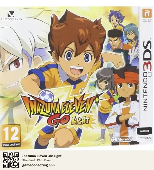Inazuma Eleven GO: Light Nintendo 3DS, PAL box front