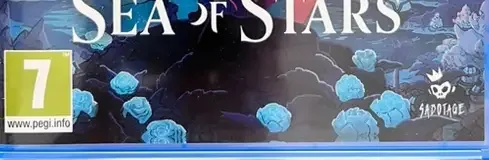 Sea of Stars, the PEGI square on its front