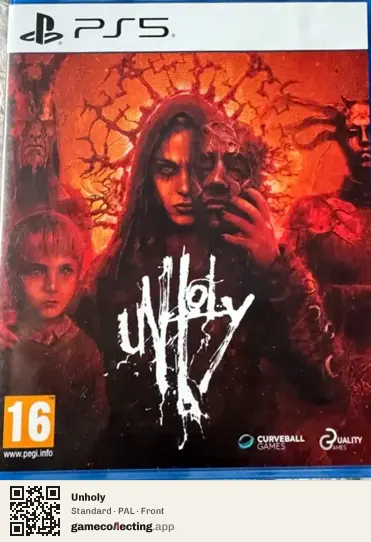 Unholy PlayStation 5, PAL box front
