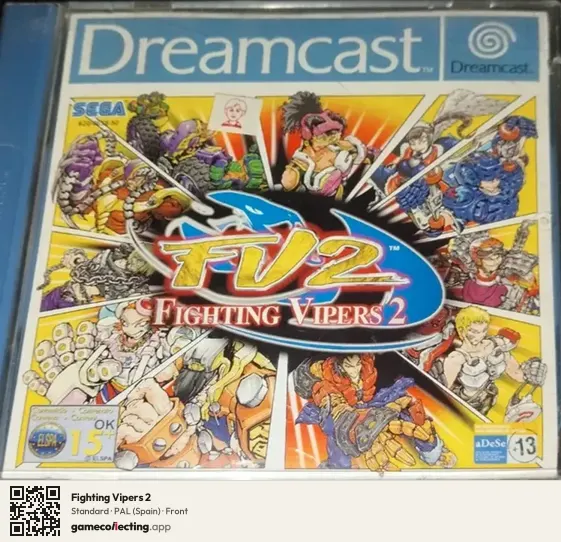 Fighting Vipers 2 Sega Dreamcast, Spain box front