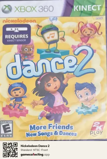 Nickelodeon Dance 2 Xbox 360, NTSC box front