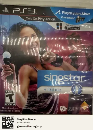 SingStar Dance PlayStation 3, NTSC box front
