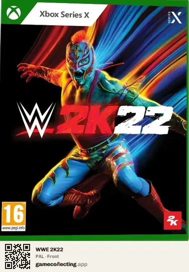 WWE 2K22 Xbox Series X, PAL box front